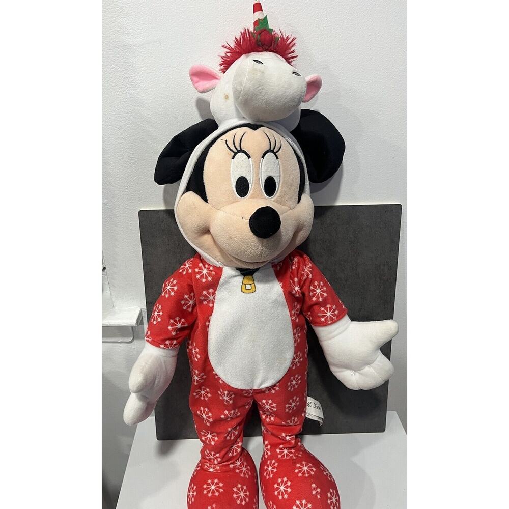 Christmas Holiday Disney 23 in Tall Minnie Mouse Greeter w/Unicorn Outfit